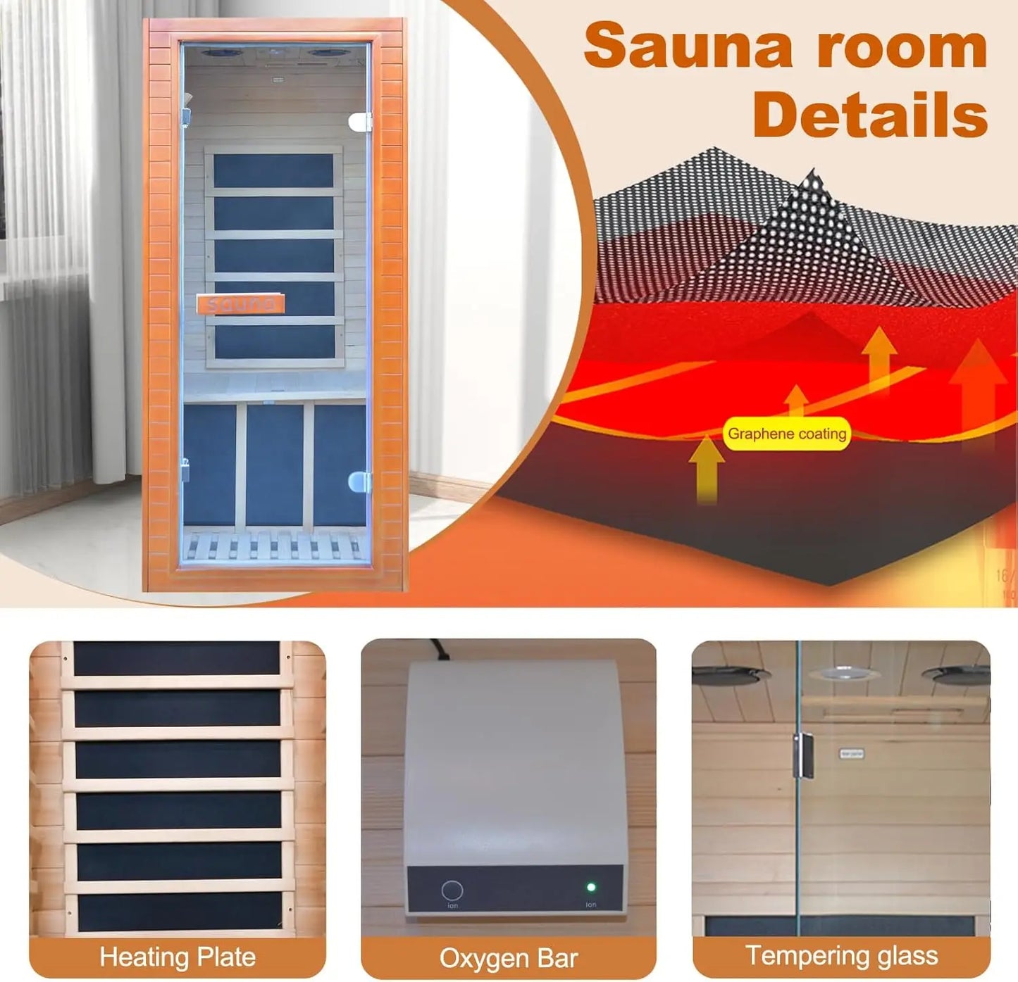Sauna Mini 1 Person Infrared Home Sauna