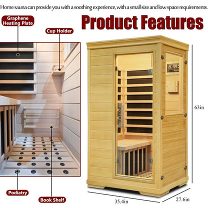 Infrared Wood Sauna Room