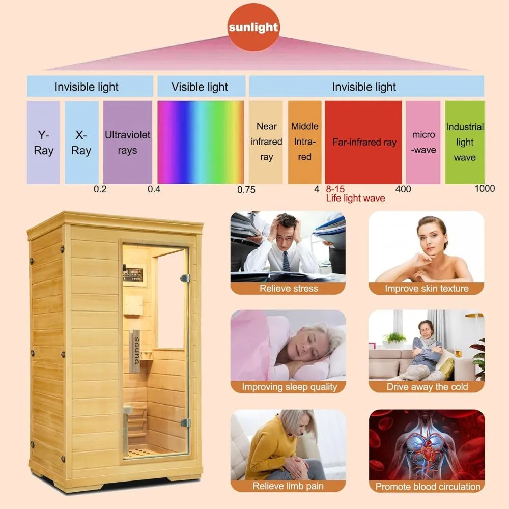 Infrared Wood Sauna Room