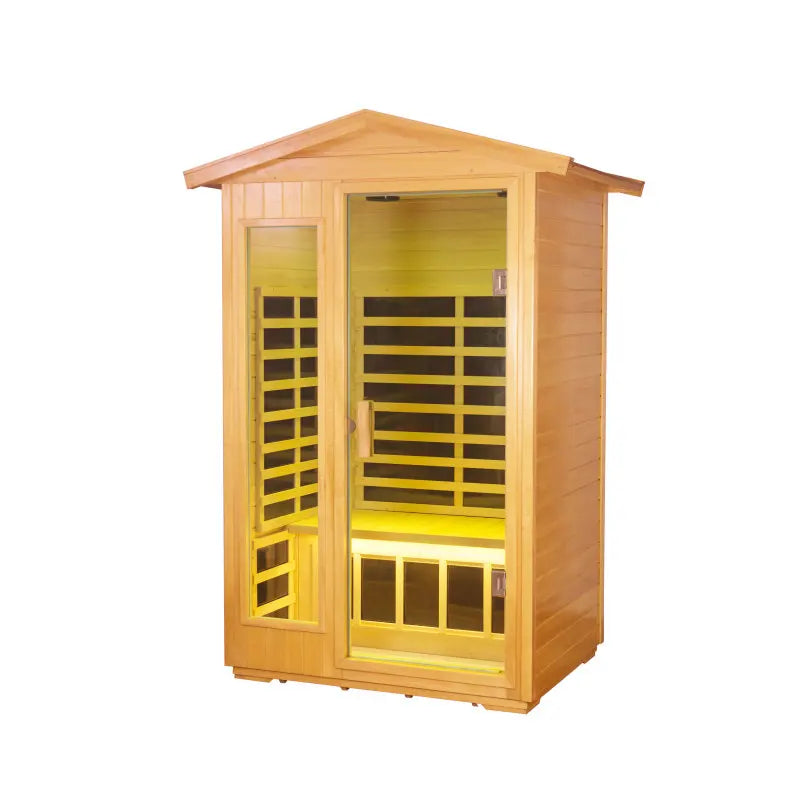 Two Person Outdoor Basswood Infrared Sauna